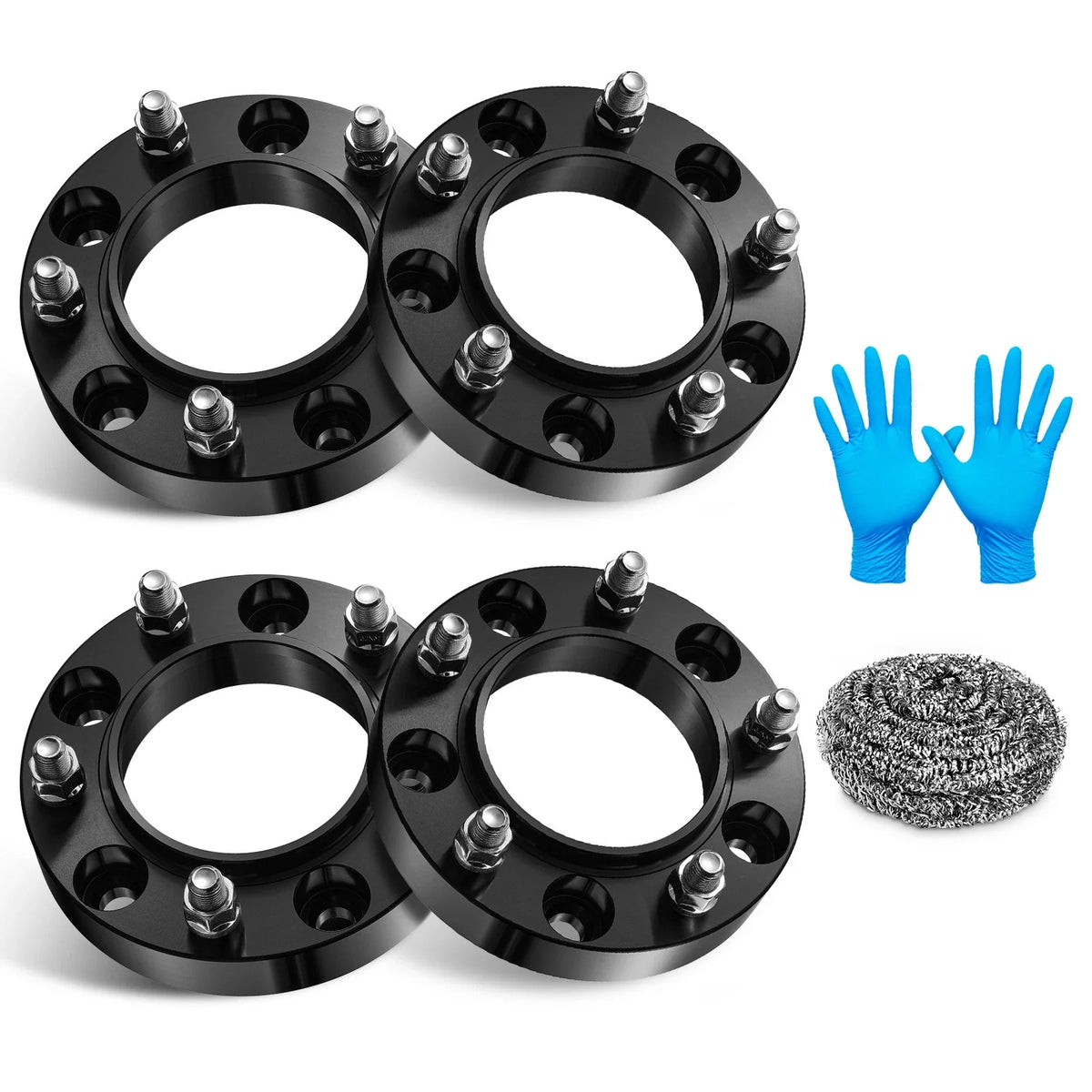 1.25" Black Hub Centric Wheel Spacers for Toyota Tundra (2000–2023)