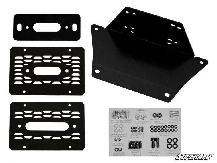SuperATV Winch Mounting Plate for Polaris Ranger XP 1000 (2017–2019)