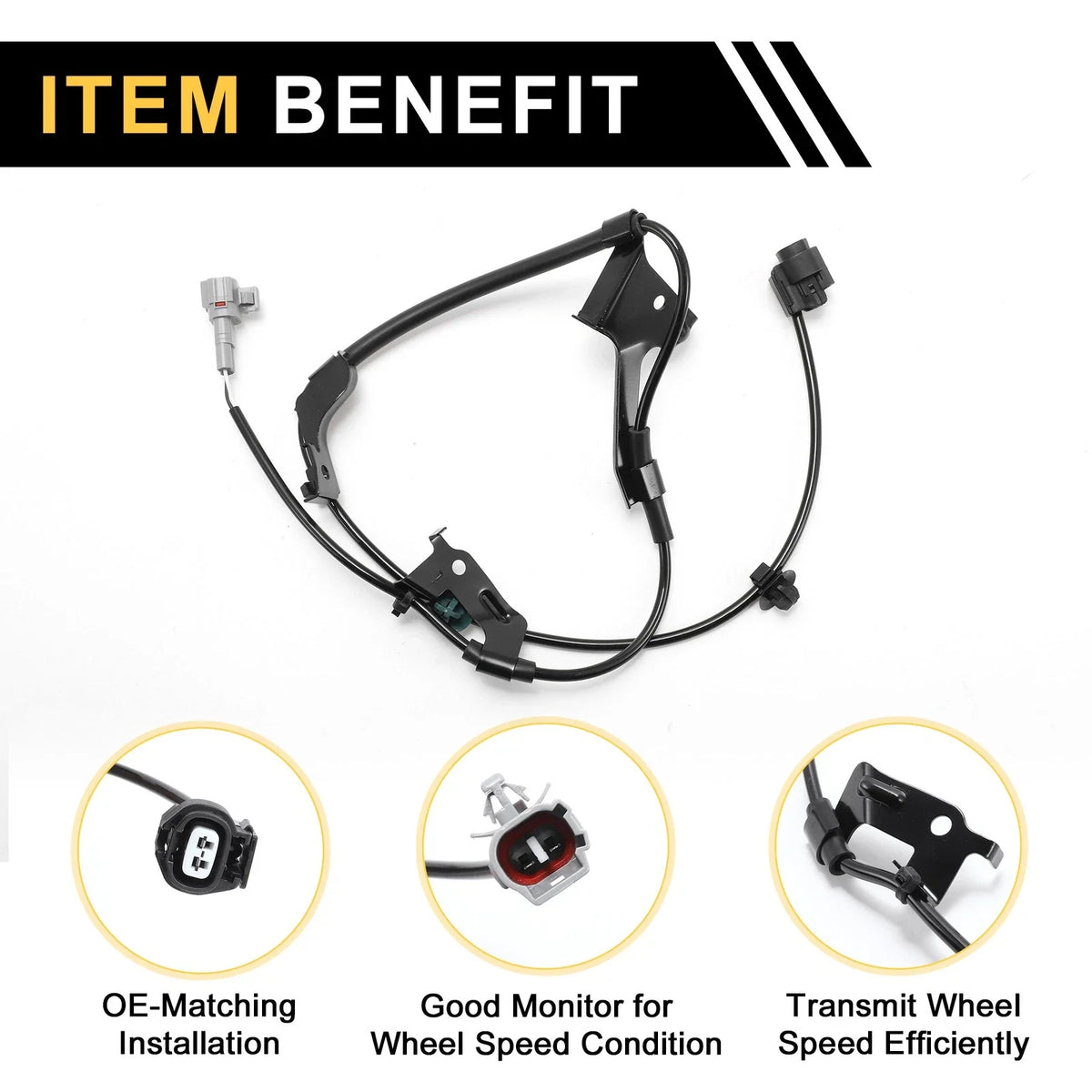 ABS Wheel Speed Sensor No. 8951604040, 1P3781 for Toyota Tacoma (2005–2015) Front Left