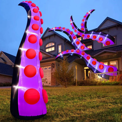 14 FT Halloween Inflatable Octopus Tentacles Outdoor Decoration
