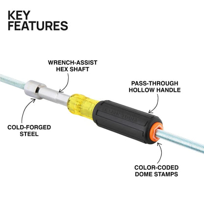 6-Piece Hollow-Shaft Nut Driver Set for Klein Tools