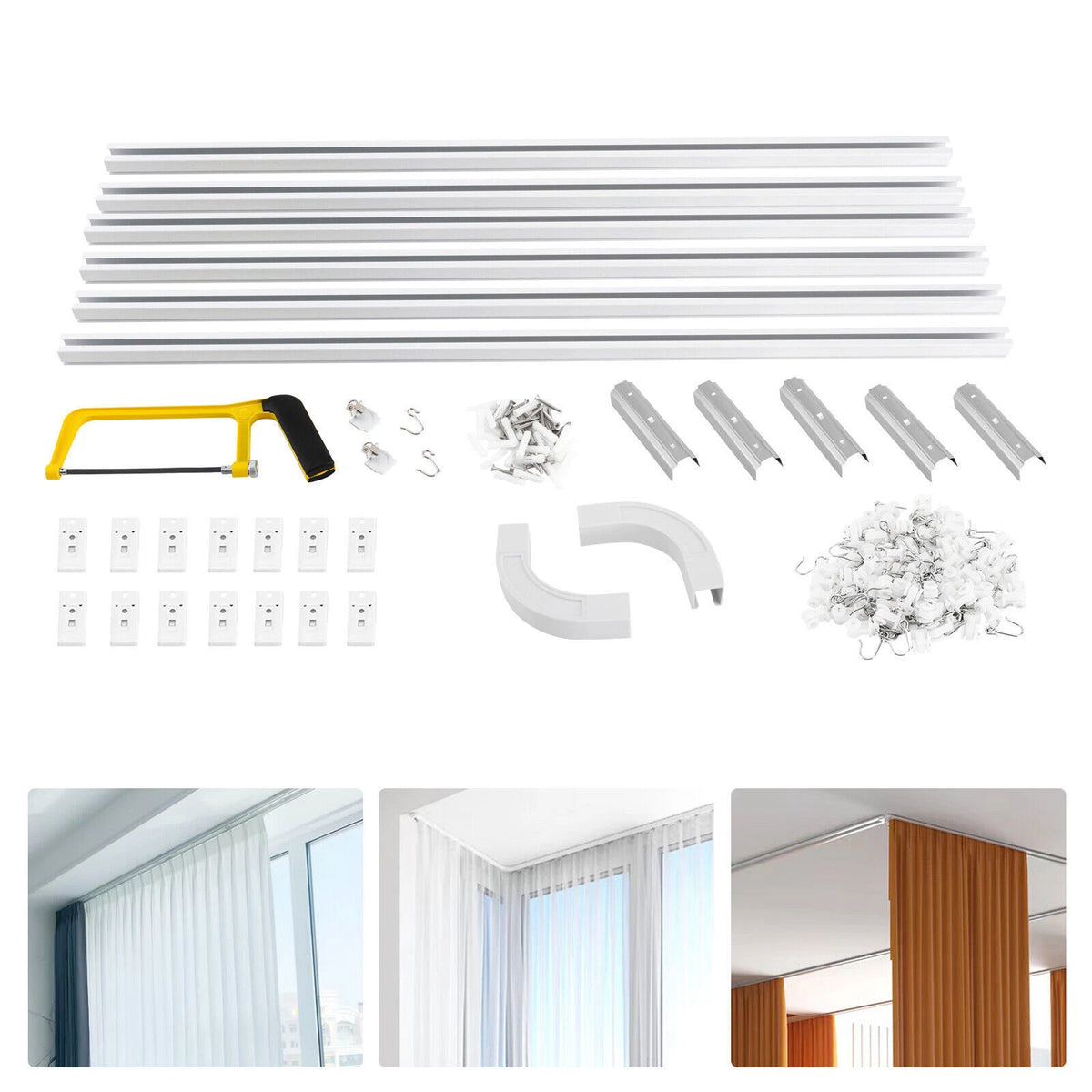 Ceiling Curtain Track for Shower Window Room Divider
