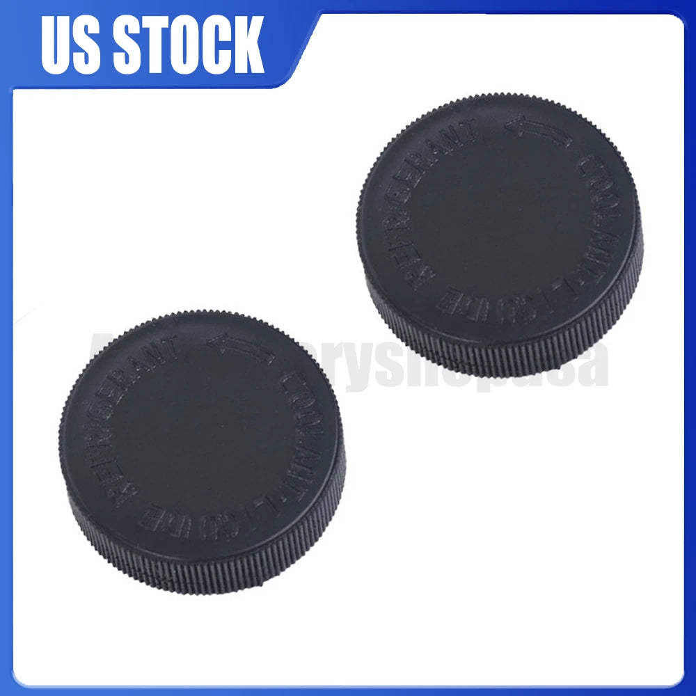 2 Engine Coolant Reservoir Tank Black Cap for Infiniti QX60 (2014–2020) 21712-ZN50A