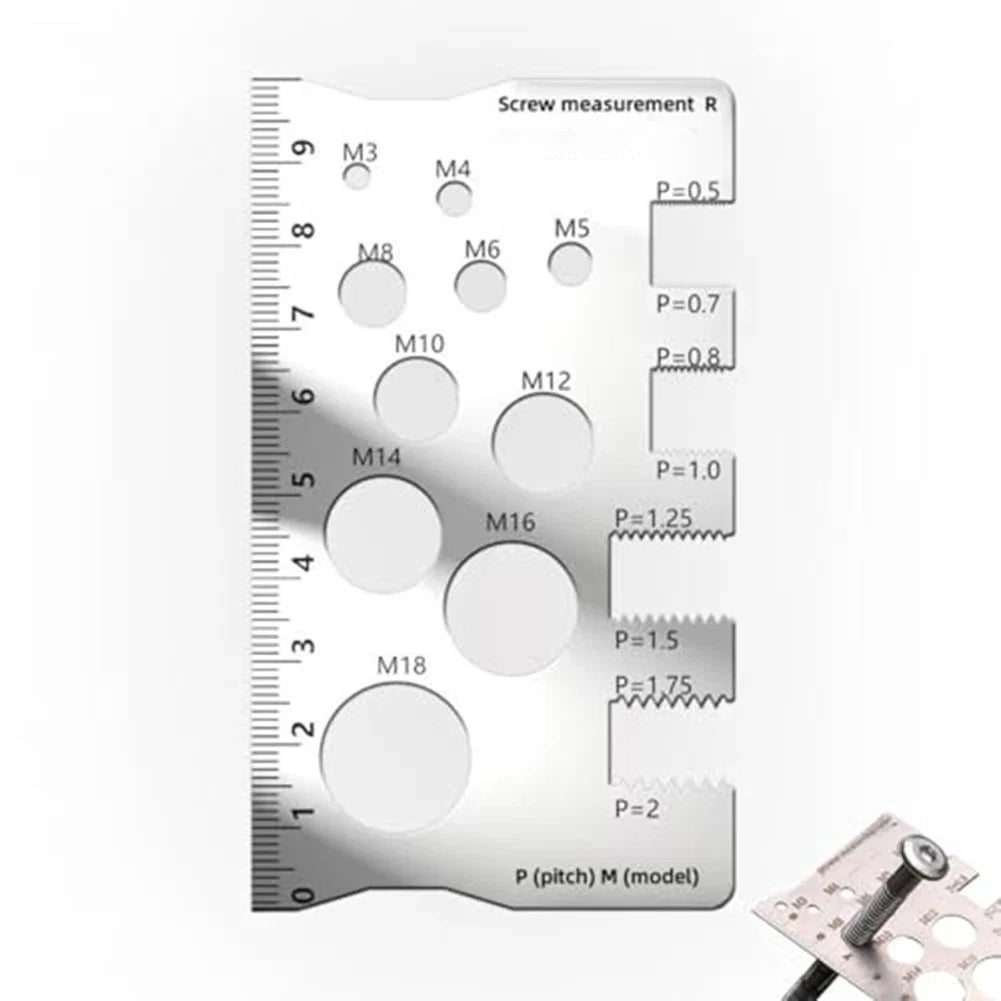 Stainless Steel Thread Gauge Kit for Home and Workshop