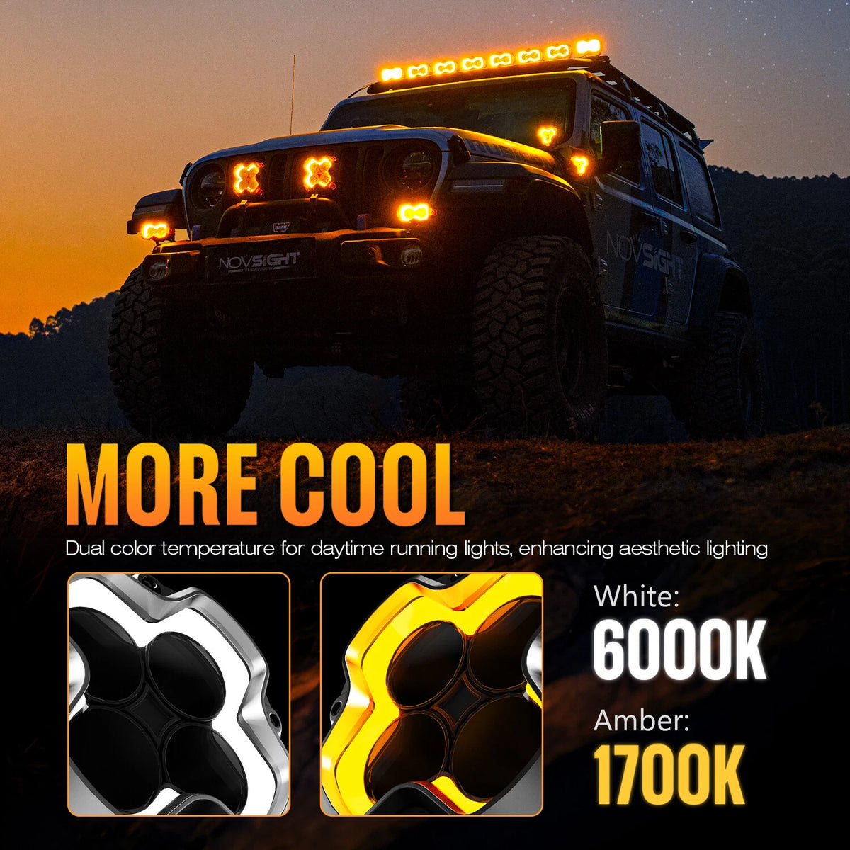 2X LED Pods Light Bar for Offroad 4WD ATV Truck (2010–2023)