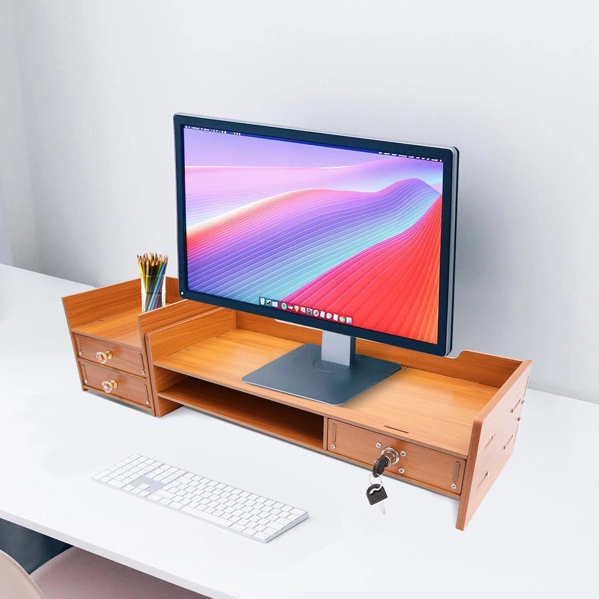 Wooden Desk Organizer for Office Supplies (2023–2023)