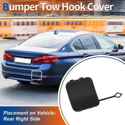 Rear Right Bumper Tow Hook Cover for BMW 530i 540i M5 Gray