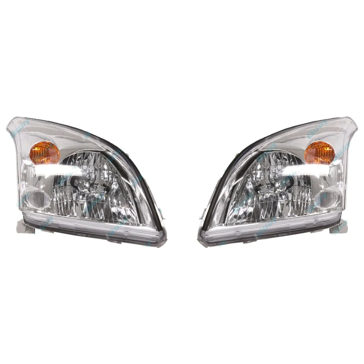 Chrome Headlights for Toyota Prado GRJ120 KDJ120 KZJ120 2003~2009 Pair