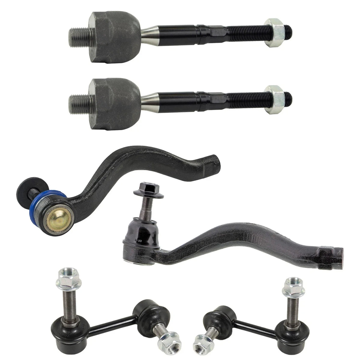 Set of 4 Tie Rod Ends & Sway Bar Links for Lexus IS250 AWD (2006–2015)