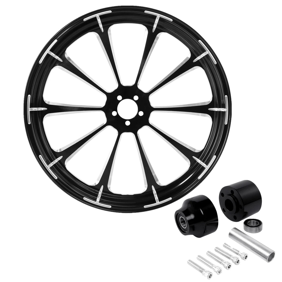 21" Front Wheel Rim Hub for Harley Touring (1997–2021) - Single Disc