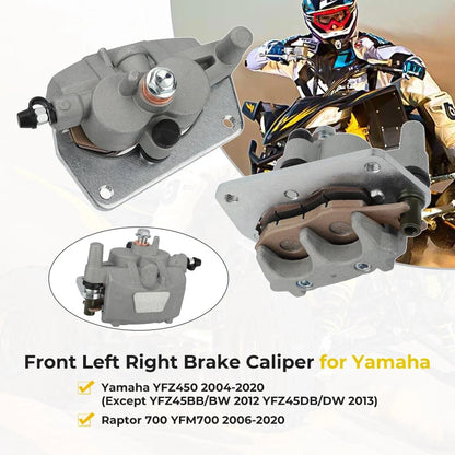 Front Brake Calipers for Yamaha YFZ450 YFZ450R YFZ450X Raptor 700 (2004–2023)