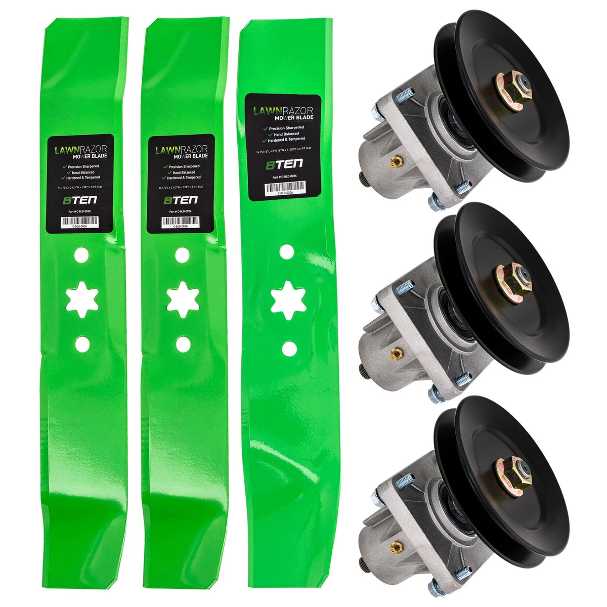 Mower Deck Rebuild Set for Columbia Q816H Q816K (177-2144, 742-0611)