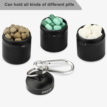 Three Layer Pill Organizer for Automotive Use (Black)