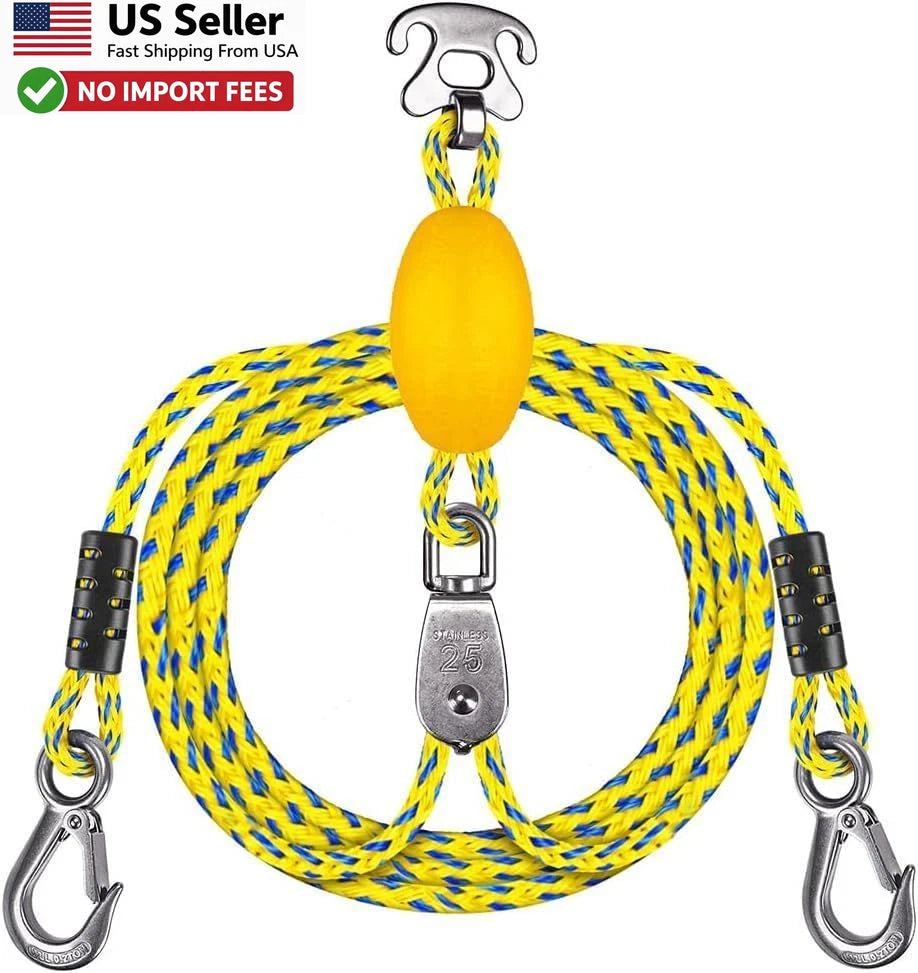 Boat Tow Harness for Tubing - Heavy Duty Quick Connector