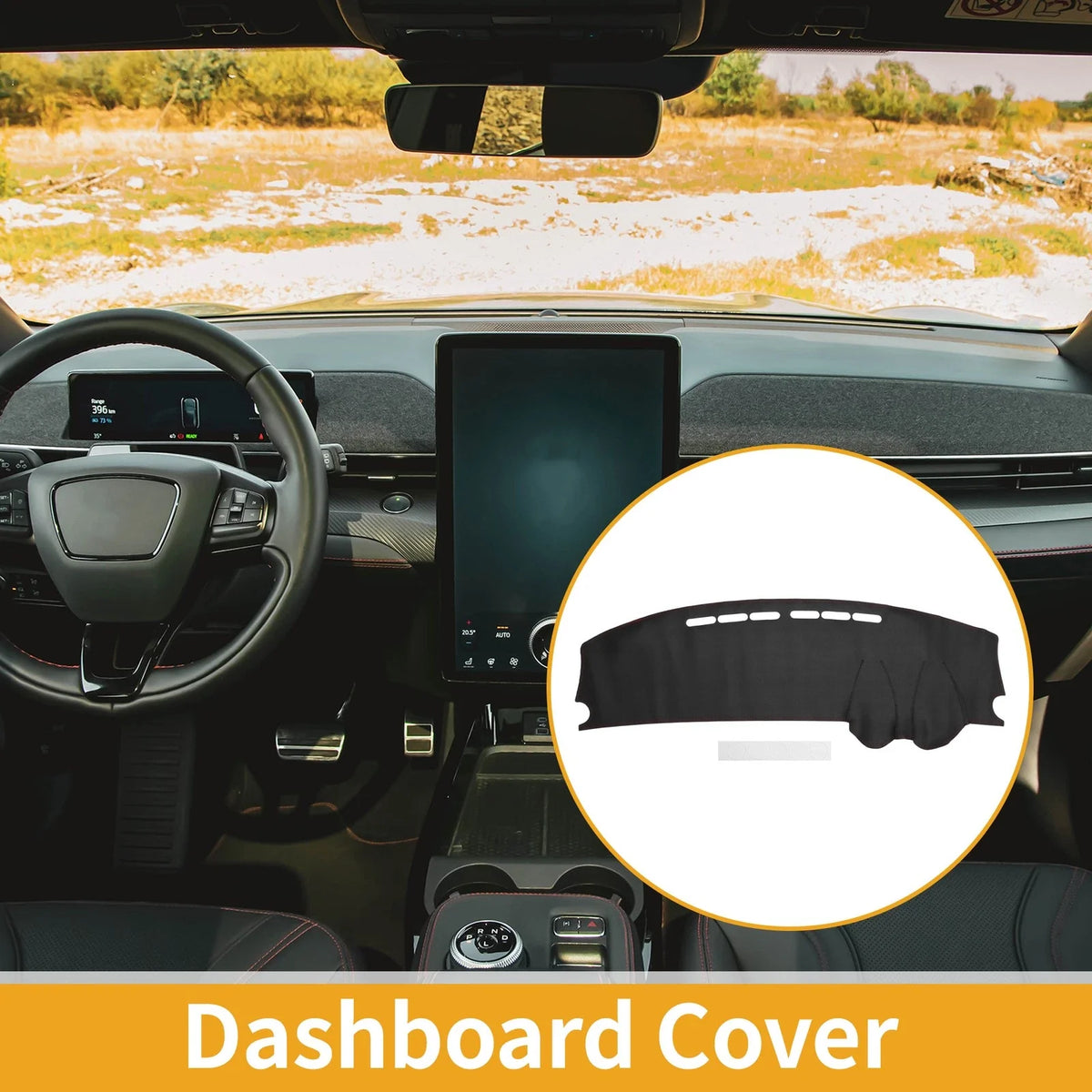 Dashboard Cover for Mitsubishi Outlander Airtrek (2001–2006) Black Red Anti-Slip