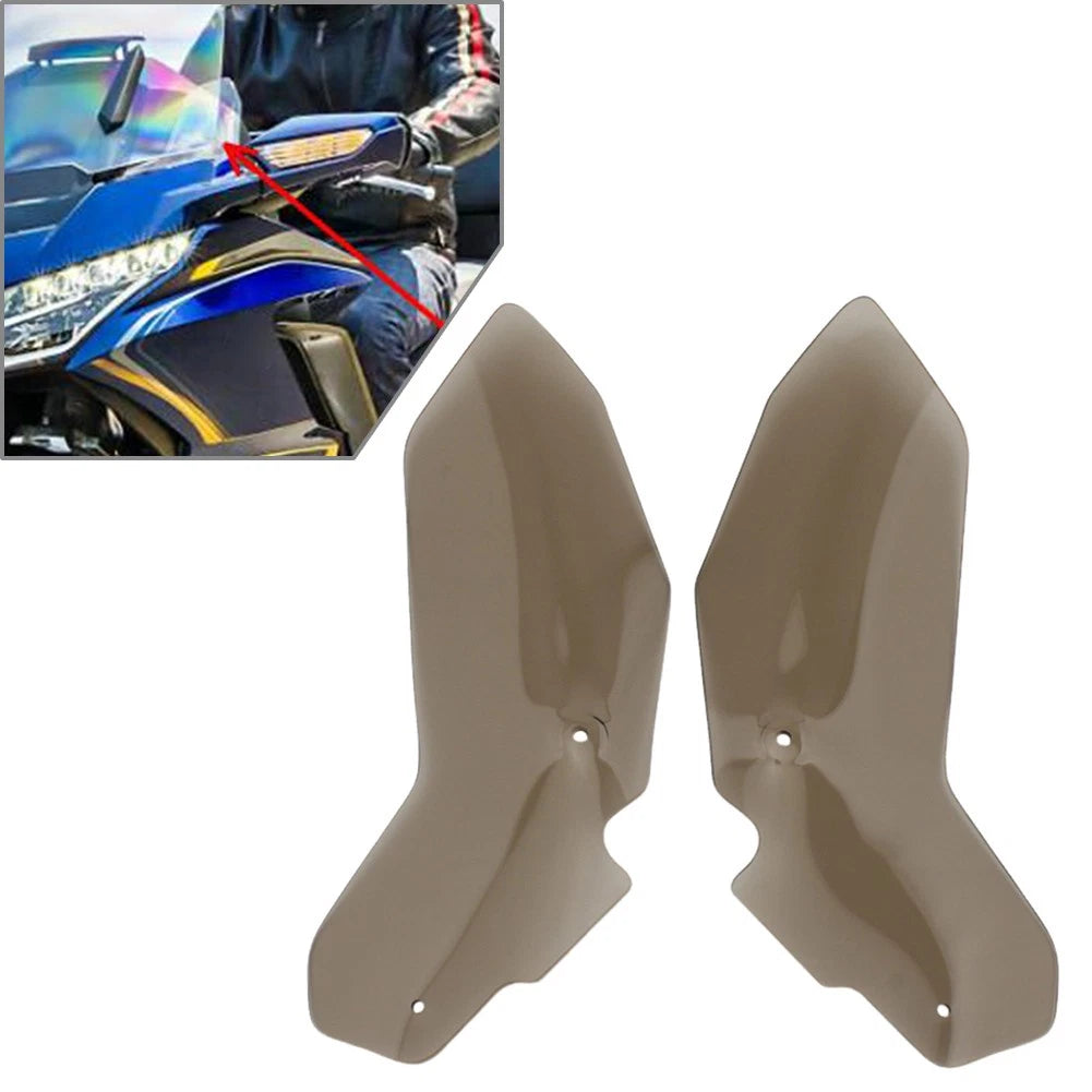 2X Smoke Windshield Side Wind Deflectors for Honda Goldwing GL1800 (2018–2024)
