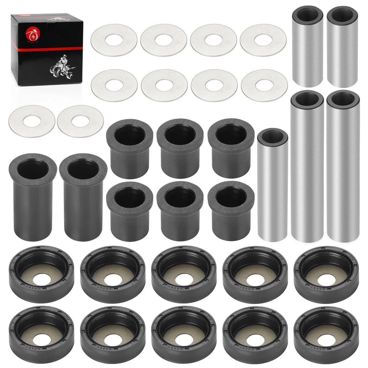 Rear A-Arm Bearing Bushing Rebuild Kit for Suzuki King Quad 450 700 (2007–2021)