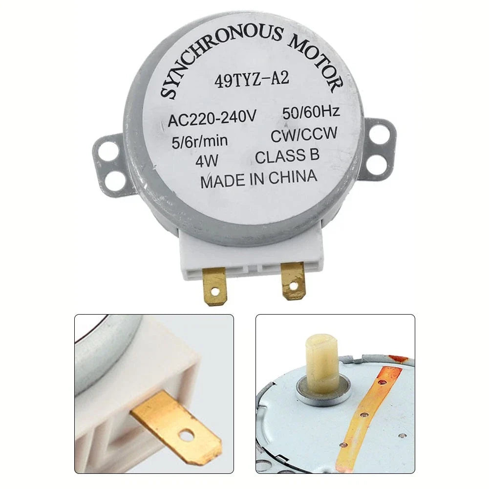 Replacement Turntable Motor for Microwave (220-240V, 5-6 RPM)