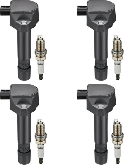Set of 4 Ignition Coils & Spark Plugs for Honda Civic 2006–2011 UF582 E1082