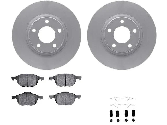 Front Brake Pad and Rotor Kit for Mazda 5 (2006–2010, 2012–2015) ZG853MX