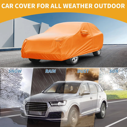 Waterproof Car Cover for Subaru Forester (2014–2023) - Orange, Zippered