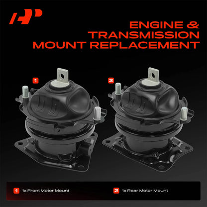 2X Engine Motor Mount for Honda Pilot (2016–2022) Acura MDX (2014–2020) 50830TZ5A01, 50830TZ5A02, 50830TZ5A03