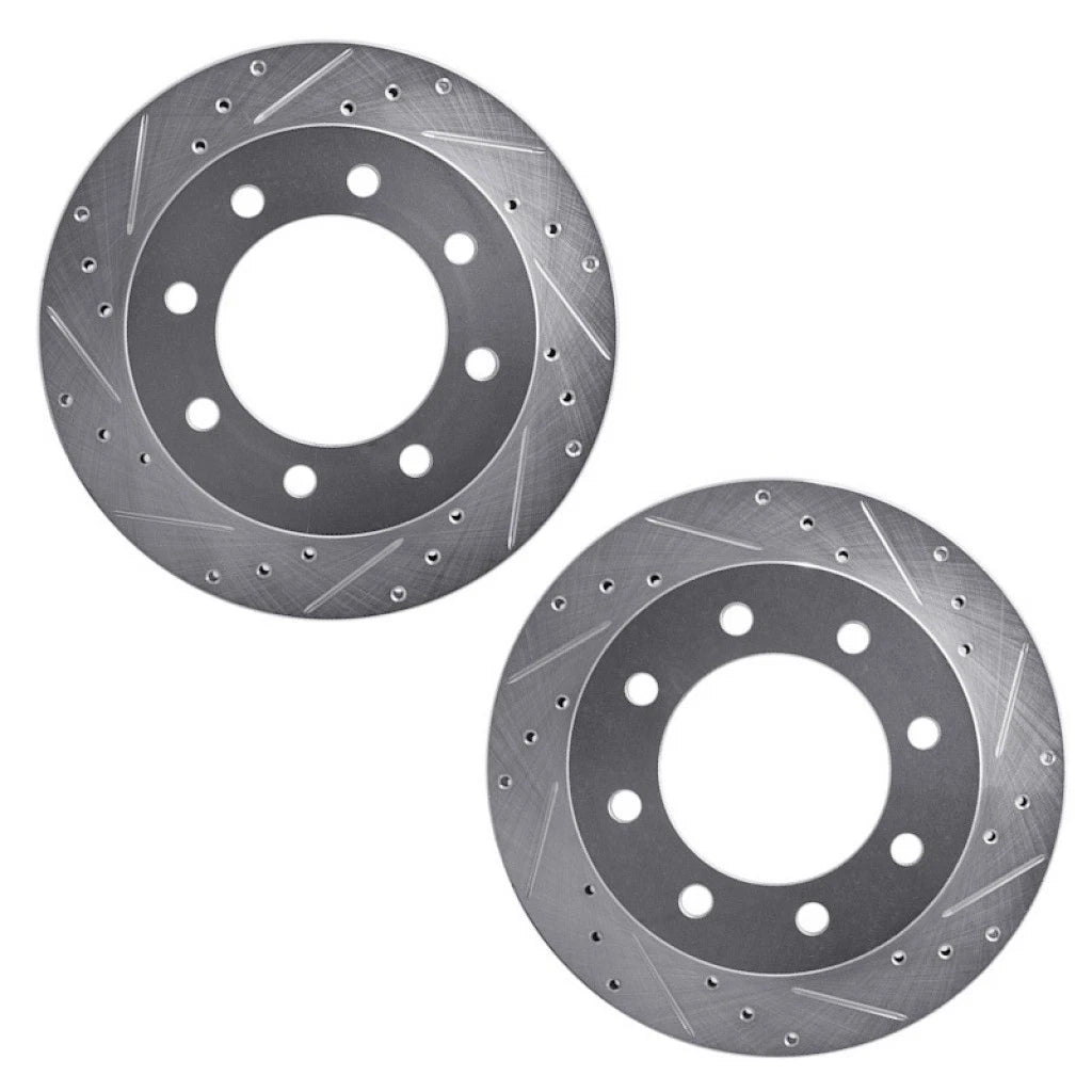 Drilled and Slotted Rotors for Chevy Silverado 3500 (2004–2010) ALX-PAU-DF-7212-48012-CLA2