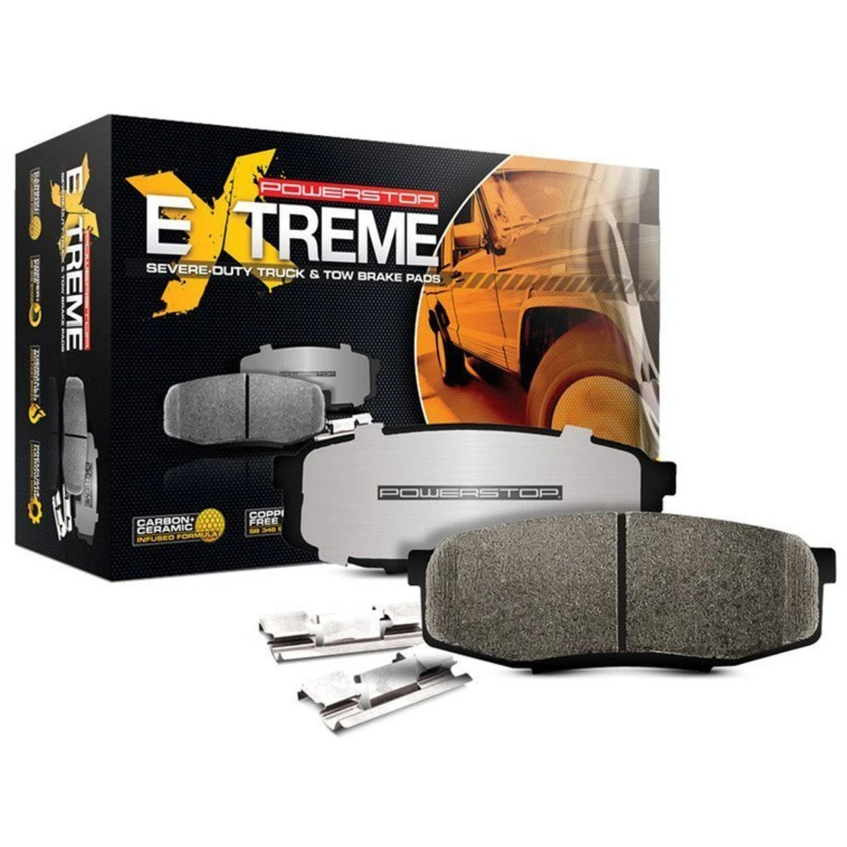 2X Z36-1053B Powerstop Brake Pad Set for Dodge Durango Jeep (2018–2022)