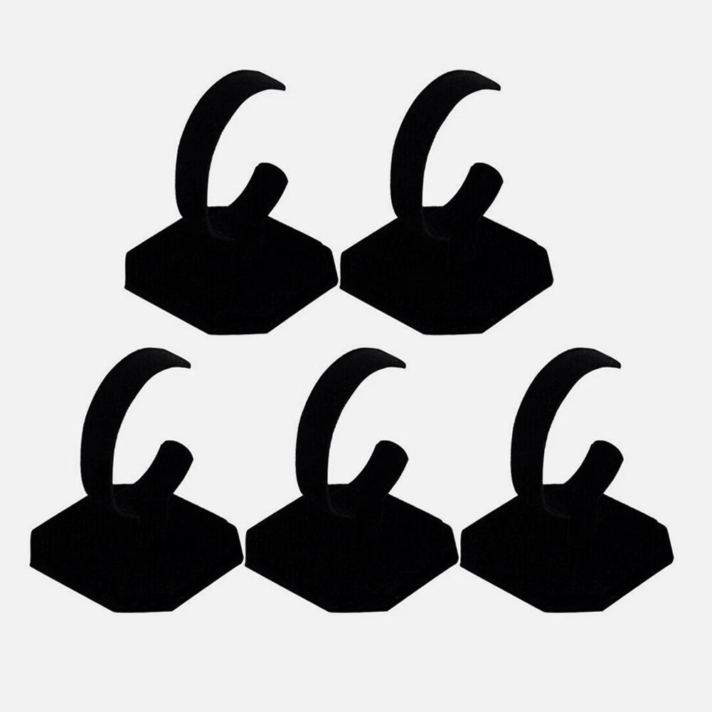 5Pcs Bracelet Display Rack Holder for Jewelry Show Case - Black