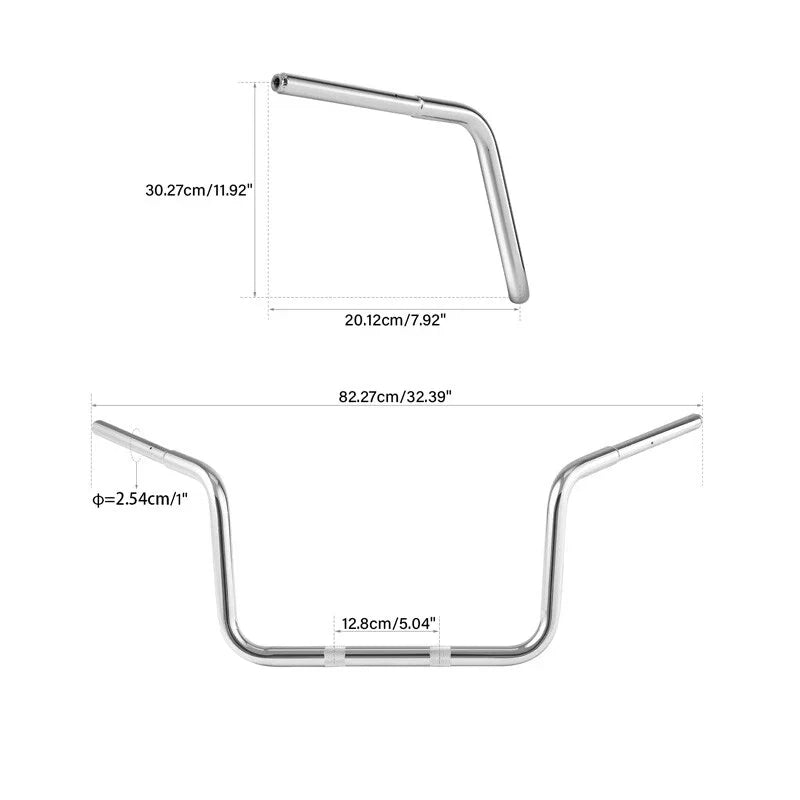 12" Rise Ape Hanger Handlebar for BMW R18 B Transcontinental (2021–2023)