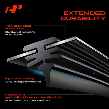 Set of 2 Windshield Wiper Blades for Honda Passport (1998–2002)