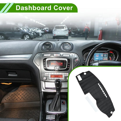 Dashboard Cover for Ford Mondeo (2004–2012) Dash Mat Carpet Black Red