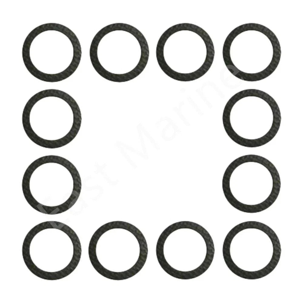12pc Lower Gearcase Drain Gasket for Mercury MerCruiser (18-2945, 12-19183-3)