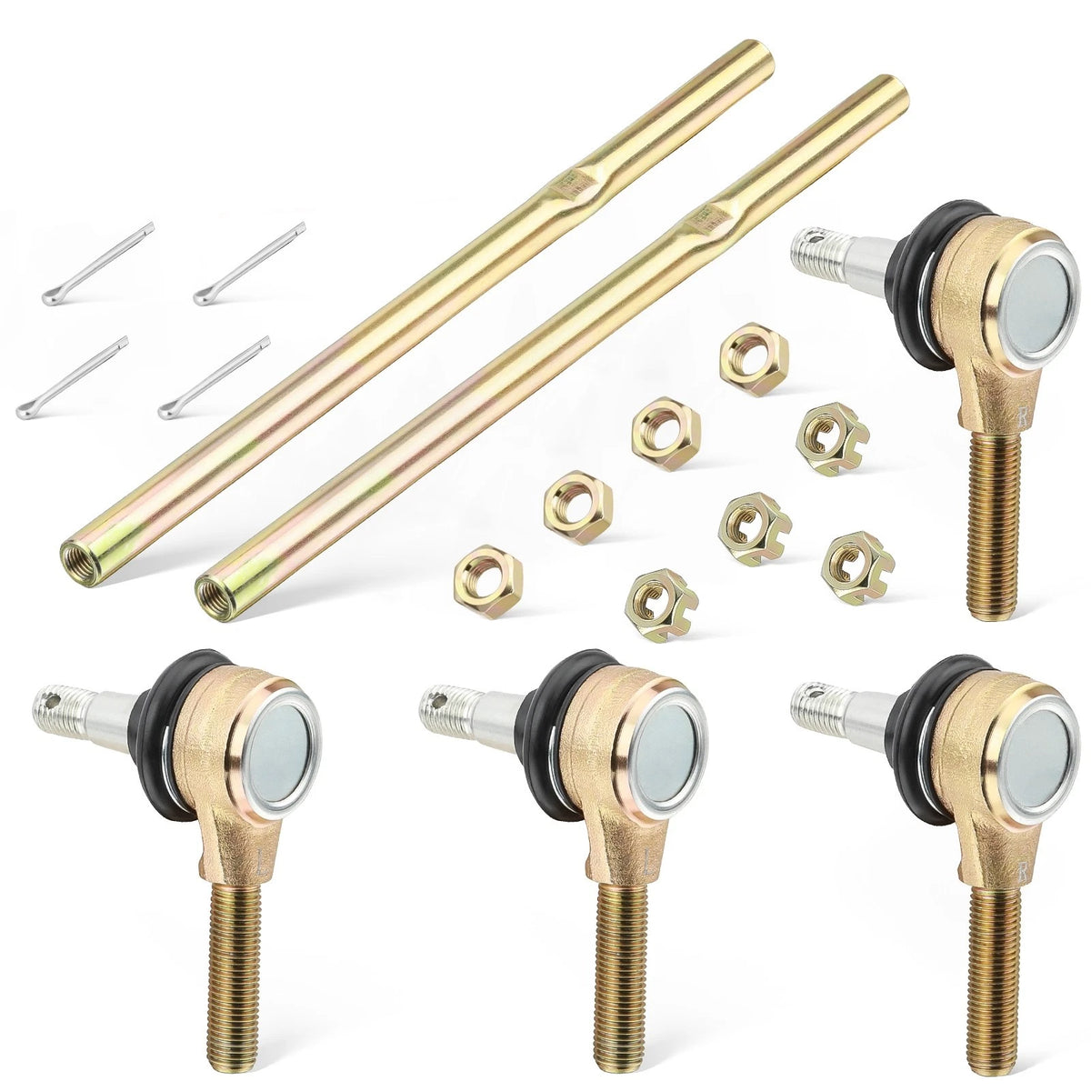 2X Tie Rod Ends Kit for Suzuki Eiger 400 (2003–2007) 51281-38F00, 51260-21G00, 51260-07G01, 51270-21G00