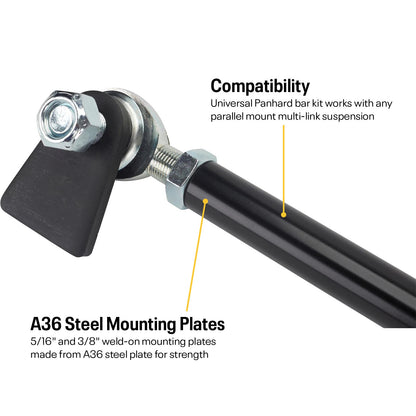 Panhard Bar Rear Axle Weld-on Fab Kit for Speedway Motors (91649022)