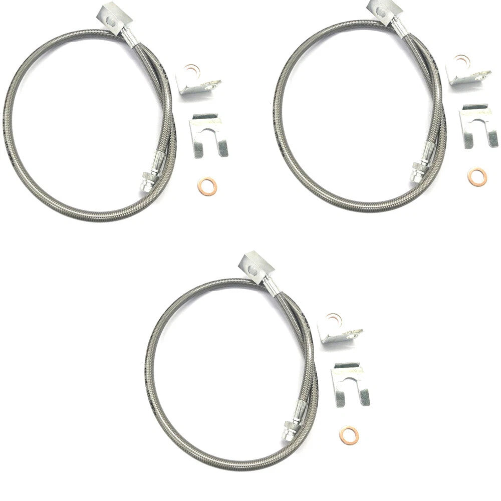 Stainless Extended Brake Lines for Jeep Cherokee XJ ZJ Wrangler YJ TJ (TOOL23-02, 89715)