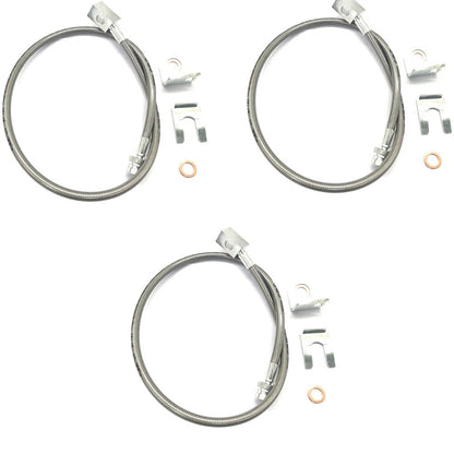 Stainless Extended Brake Lines for Jeep Cherokee XJ ZJ Wrangler YJ TJ (TOOL23-02, 89715)