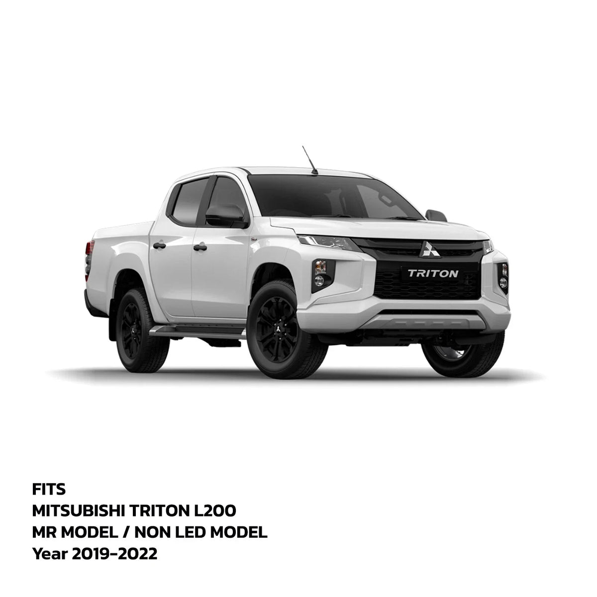 Fog Lamp Spot Light for Mitsubishi Triton GLX MR (2019-2022) Black Cover