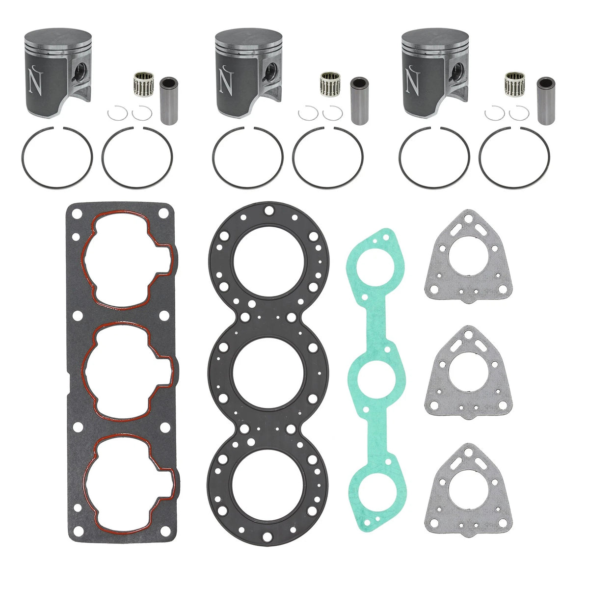 Top End Repair Kit .020 Over Bore 73.5mm for Kawasaki 900 ZXI STX (1995–2006) NW-20004-2K