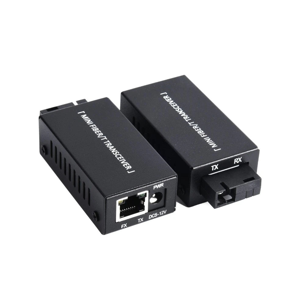 1 Pair Fiber Media Converter SC to RJ45 100/1000Mbps 20Km