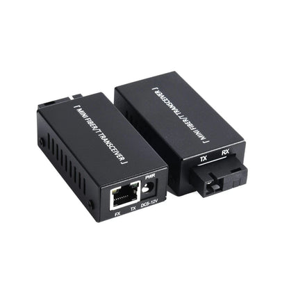 1 Pair Fiber Media Converter SC to RJ45 100/1000Mbps 20Km