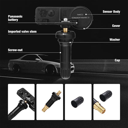 Programmed TPMS Tire Pressure Monitoring Sensor for Chevy GMC Cadillac (8) (2010–2022)