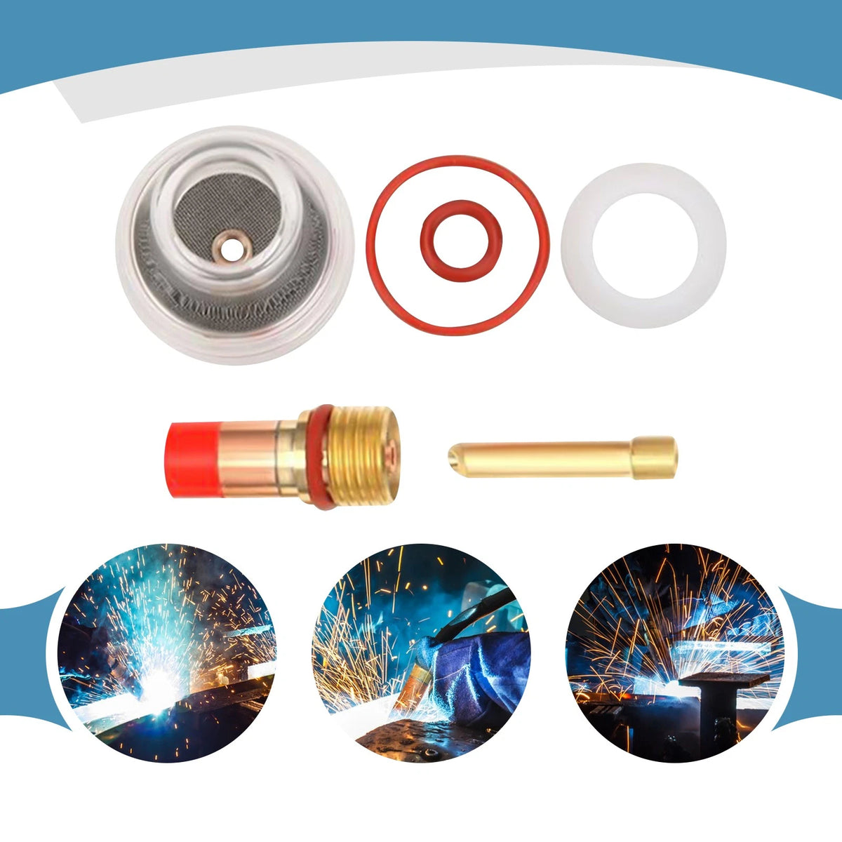 Welding Gun Filter Mesh Kit for WP-17/18/26 (Argon Arc)