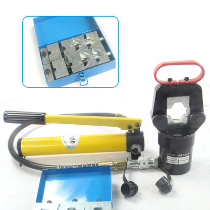 20 Ton Hydraulic Crimper Tool with 12 Dies for Cable Wire Hose Lug Terminal
