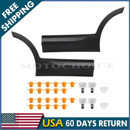 Set of 2 Rear Lower Door Molding Garnish for Hyundai Santa Fe (2013–2018)