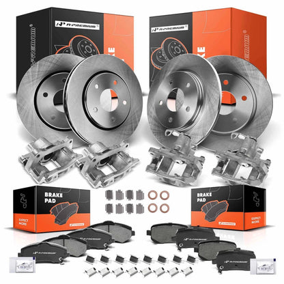 Set of 16 Brake Rotors, Pads & Calipers for Dodge VW