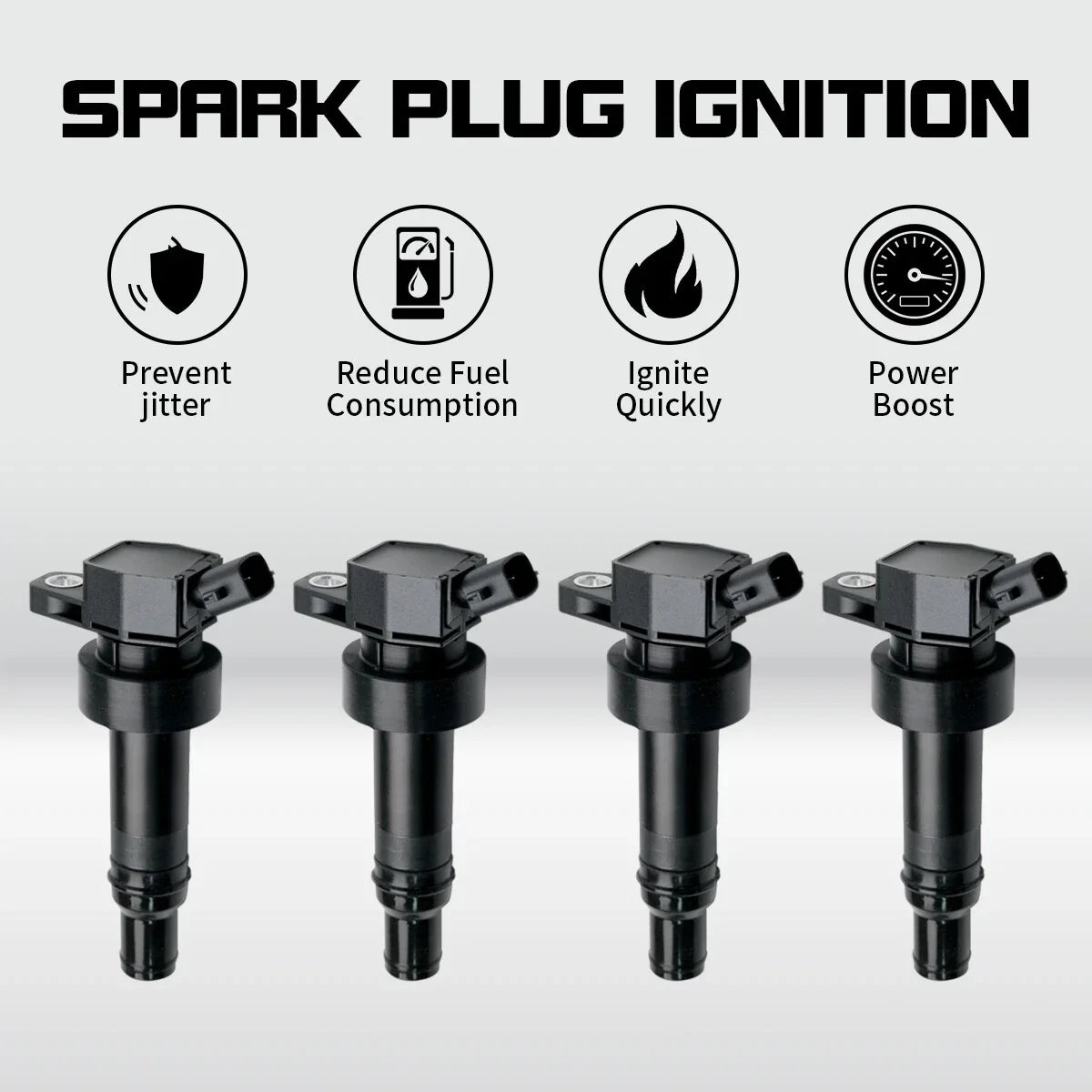 4X Ignition Coil for Hyundai Accent Veloster Kia Rio Soul (2012–2019) L4 1.6L UF-652