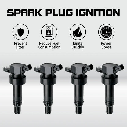4X Ignition Coil for Hyundai Accent Veloster Kia Rio Soul (2012–2019) L4 1.6L UF-652