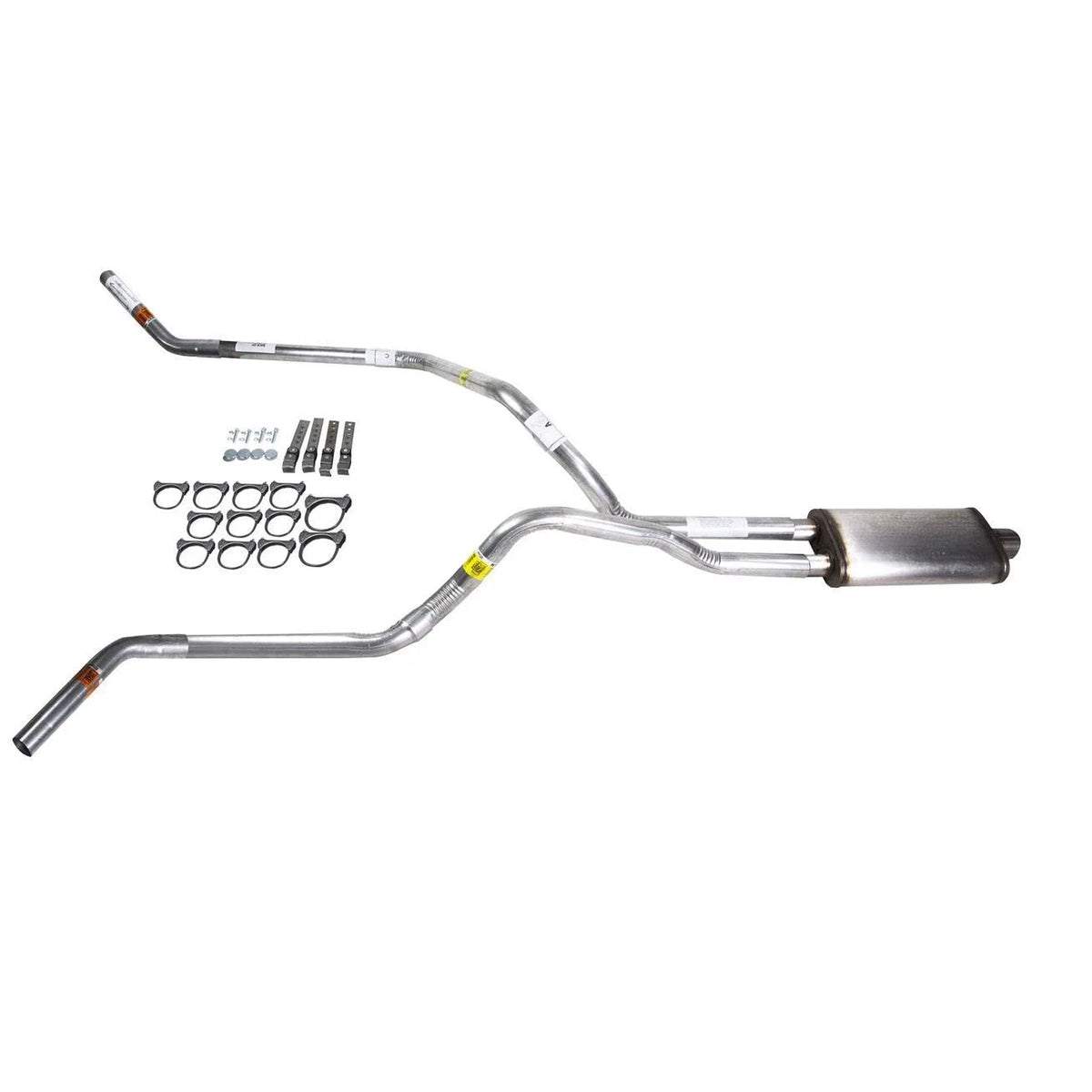 Dual Exhaust 2.5" Stainless Muffler for F150 (1995–1997) Corner Exit