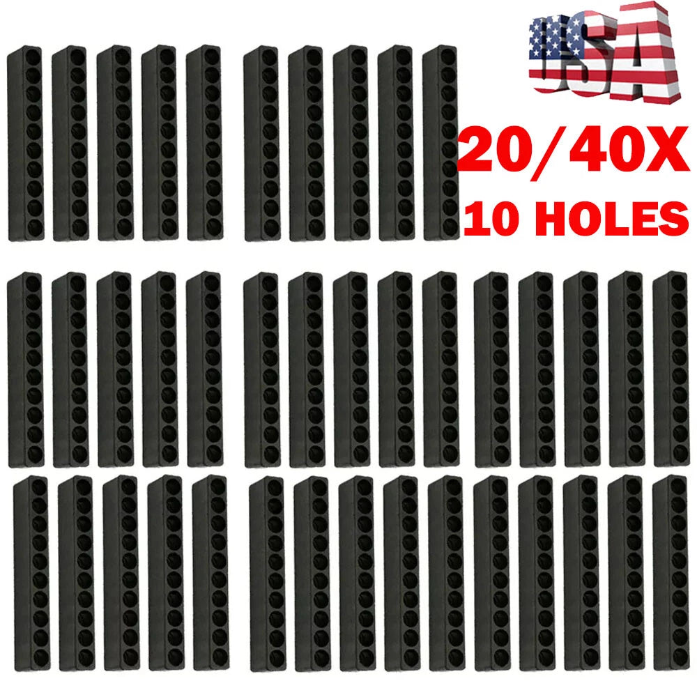 20PC Screwdriver Bits Holder 10 Hole 1/4 Hex Shank Storage Organizer